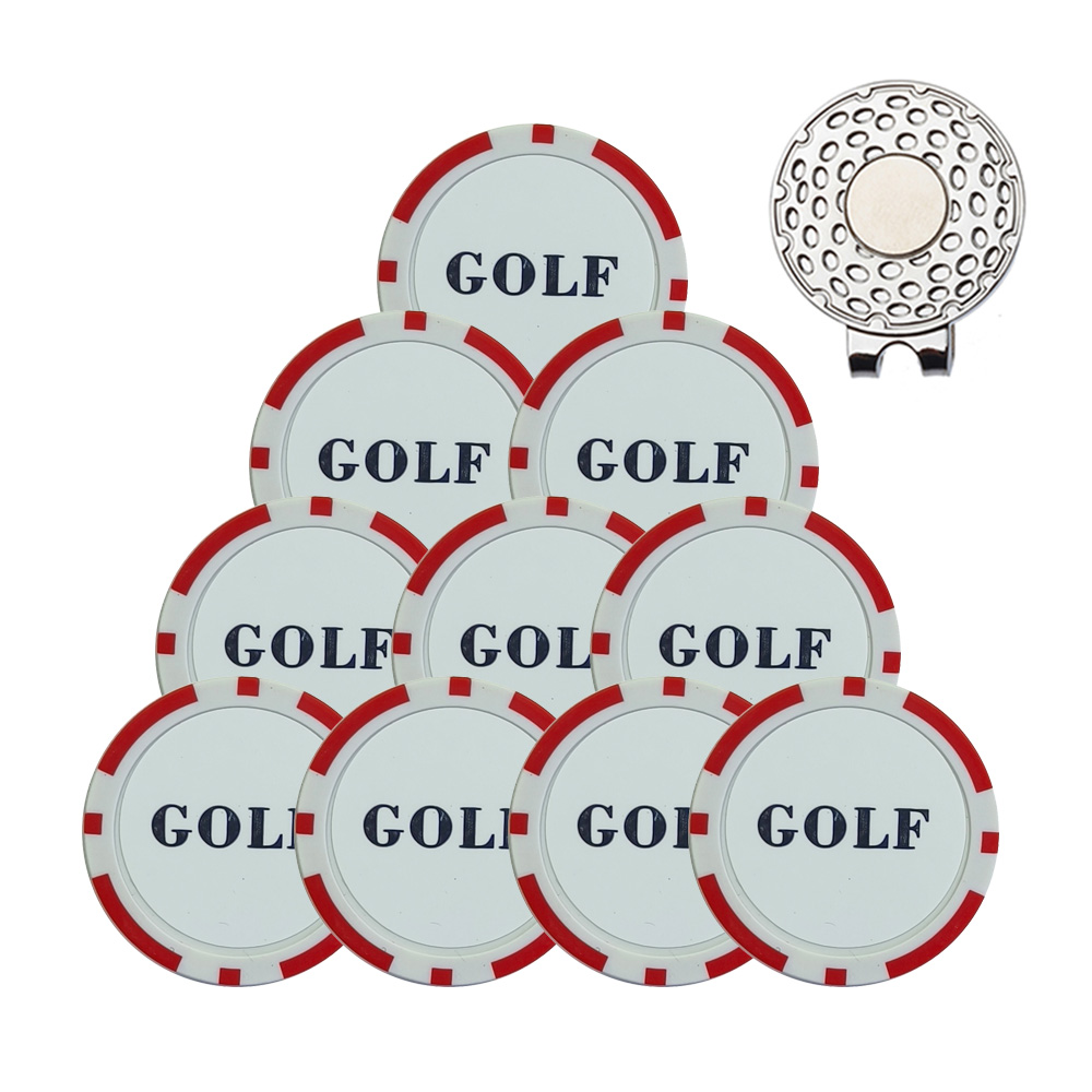 Lot de 10 marqueurs de balle d - Ball Marker Set avis et prix